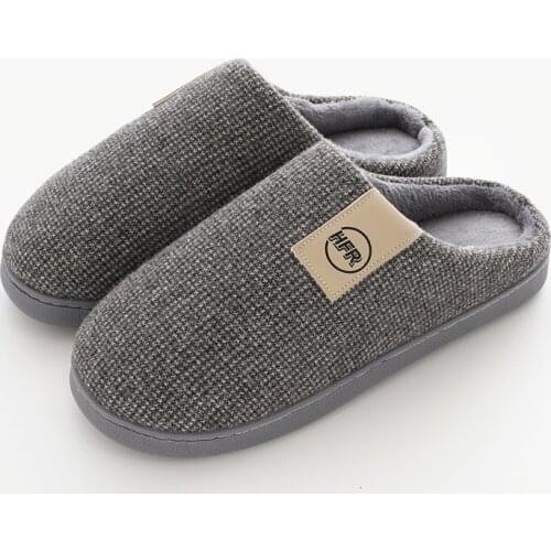 Women Winter Cotton Slippers New Couple Indoor Home Fur Slippers Non Slip Winter Warm Floor Slippers Shoes Men Drop Shipping