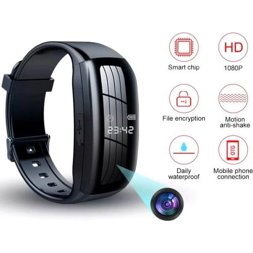 1080P DV mini camera professional 8G audio digital recorder small mini audio home recorder smart bracelet display