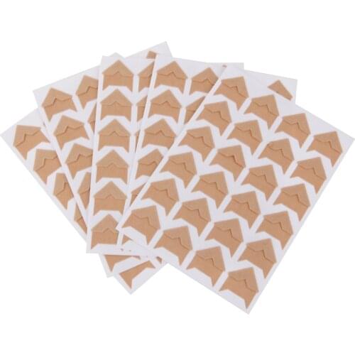 120 pcs/lot (5 sheets) DIY Vintage Corner kraft Paper Stickers for Photo Albums Frame Decoration Scrapbooking