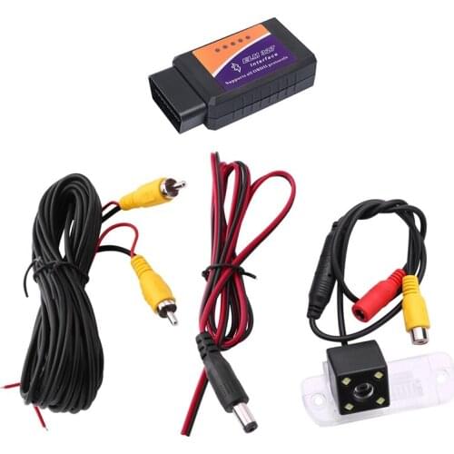 2 Set Car Accessories: 1 Set Reversing Camera & 1 Set Mini Obd2 Bluetooth Scanner Bluetooth Obd Diagnostic Scanner