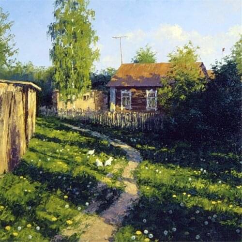 Diamond embroidery cross stitch crystal square diamond sets unfinished decorative diy diamond painting Land of idyllic beauty