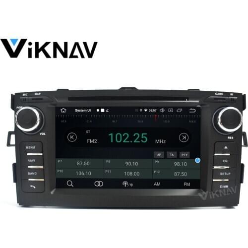 Car autoradio Multimedia player For TOYOTA AURIS 2008-2011 car stereo GPS navigation DVD player headunit