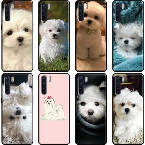 Maltese Dog Puppy Cute Case For OPPO Reno 2 Z 4 Pro A5 A9 A31 A53 2020 A1K A3S A5S A15 A52 A72 A83 F5 F7 Cover