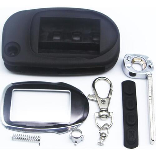 Key case for Scher Khan magicar 7 fold uncut blade fob case cover M7 folding car flip remote