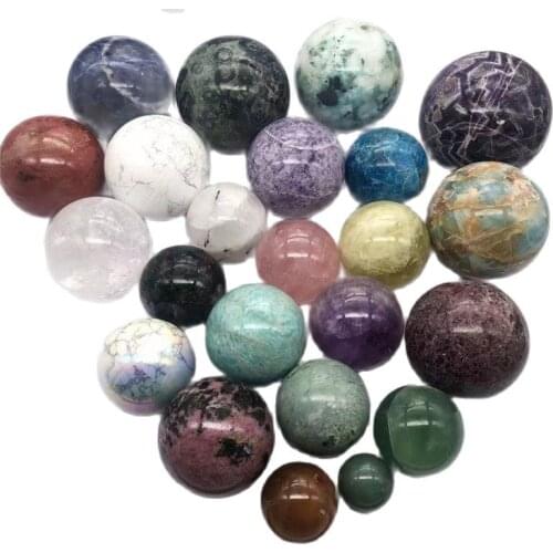 Gemstone Natural Mix Quartz Sphere Spiritual Healing Products Crystal Ball for декор для дома