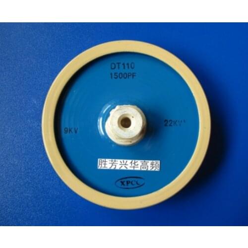 Round ceramics Porcelain high frequency machine new original high voltage DT110 1500PF 9KV 22KVA