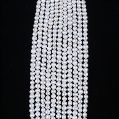 Wholesale 6-7mm B Grade round pearl strands for making jewelry