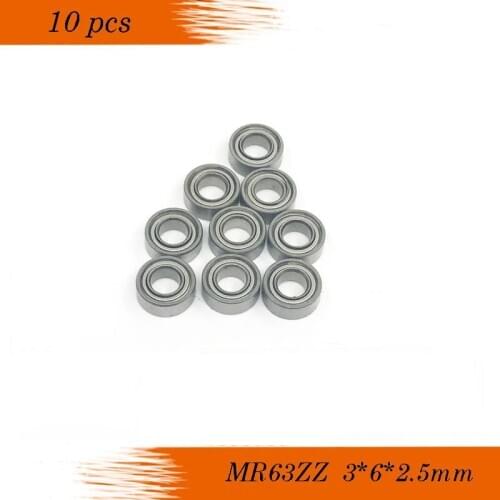 MR63 Z MR63ZZ L-630ZZ WA673ZZA 3x6x2.5 mm mini ball bearing Low-speed bearings suits helicopter model car