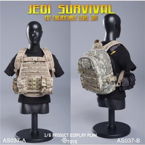 AS037 1:6 Scale Male Type A&BChest hanger Gun hanger Tactical backpack Weapon backpack for 12'' Action Figure Scene Accessories