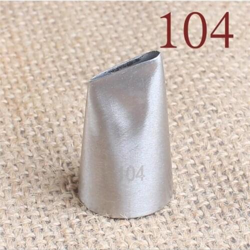 #104 Stainless Steel Craft Flower Rose Icing Piping Nozzles DIY Cream Petal Pastry Cake Decorating Tips Caking Supplies