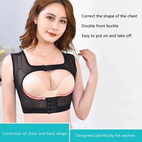 Invisible Body Shaper Corset Women Chest Corrector Shoulder Brace For Body Back Correction Care Correction Back Belt Postur T6W7