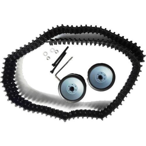 One Set Accessory for Tank Chassis Including 1cs Plastic Track + 2pcs Bearing Wheel + Srew Tool for Tracked Model