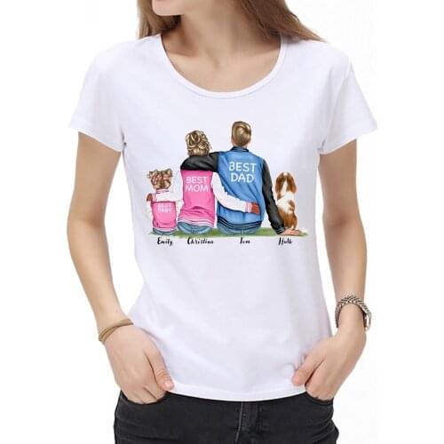 Family matching t shirt women love mother son daughter son dog outfits t shirt mum vogue boy girls tshirts tops gift for women