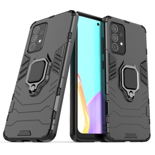 Ring Stand Armor Shockproof TPU Bumper Fundas Cover For Samsung Galaxy A12 A32 5G 4G A52 A72 A02 Case Coque Soft Silicone Shell