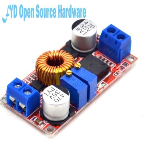 Input 5V-32V Output 0.8V-30V Constant current high voltage 5A lithium-ion battery charging LED drive power module imports