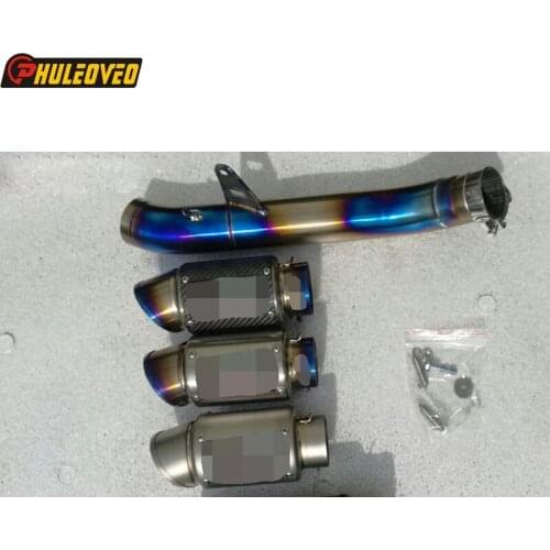 Full Set ZX10R ZX-10R 2010 2011 2012 2013 2014 2015 2016 2017 Titanium Alloy Motorcycle Exhaust Muffler Link Pipe Carbon Exhaust