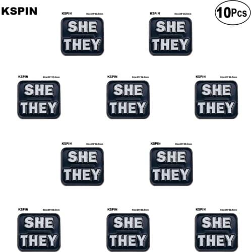 SHE RHEY Lapel Pin Flag badge Brooch Pins Badges 10Pcs a Lot
