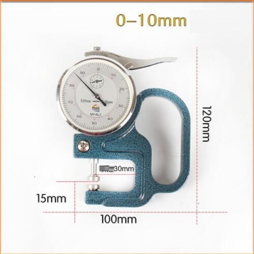 0-25.4MM 0.01MM precision thickness gauge calibrator thickness meter dial tester measuring tool