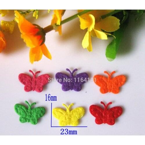 150pcs/lot BIG Colorful Felt Snowflake Patch Non-Woven Fabric Applique Edelweiss 25mm Festival Decor, DIY Work