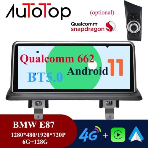AUTOTOP BMW E87 Android 11 6G+128G Car Radio Stereo Player GPS Navigation For BMW 1 Series 120i E81 E82 E87 E88 CCC CIC iDrive