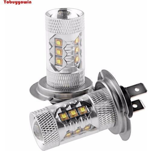 Free Shipping 2x 55W Cree/Epistar Chips H7 LED Leger Brouillard Conduite Automobile Ampoules (80W)