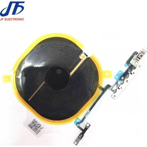 5pcs Wireless NFC with Volume flex cable for iPhone X XS MAX XR 11 Pro Max Charging Coil Charge Antenna Repair Parts