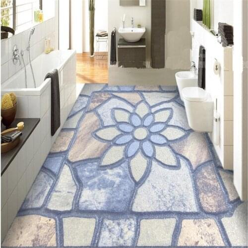 Beibehang Large Custom Wallpaper Mural European Style Elegant Pattern Parquet Background Floor papel de parede para quarto