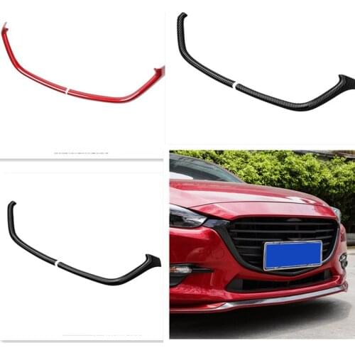 For Mazda 3 AXELA 2017-2019 High-quality ABS Chrome front grille decorative strip anti-scratch protection car accessories