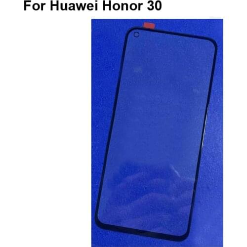 For Huawei Honor 30 Front LCD Glass Lens touchscreen Honor30 BMH-AN10 Touch Panel Outer Screen Glass without flex
