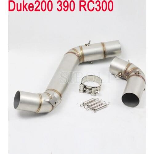 Duke 200 390 RC300 Motorcycle Exhaust Header Pipe Without Exhaust Muffler For KTM Duke 200 KTM390 KTM RC300 KT001