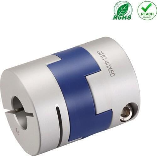 HZCD GHC D32 L45 Aluminum Alloy Cross Slider Oldham Elastic Universal Clamp Coupling Flexible Shaft Coupler