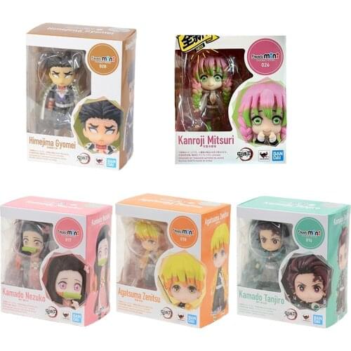 10cm BANDAI Original Demon Slayer Kanroji Mitsuri Anime characters Action PVC Collection Model Toy Anime Figure Toys For Kids