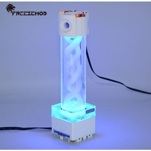 FREEZEMOD computer cooling pc water cooler RGB light aura pump water tank PWM speed control head 4 meters flow 800L. PUB-FS6MB