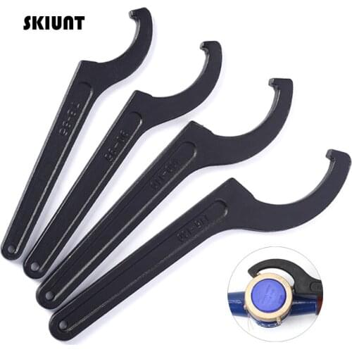 SKIUNT 45-170mm Universal Hook Wrench Set Adjustable C Type Open-ends Spanner Set For Screw Nuts Automobile Repair Hand Tools
