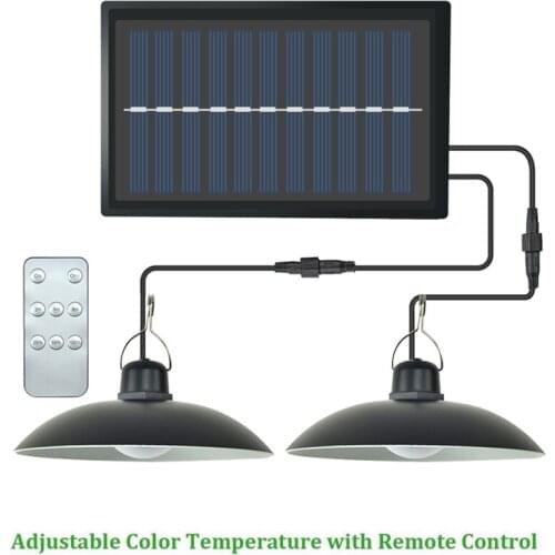 Retro Lampshade Solar Wall Lamp Outdoor Indoor Solar Energy Charging Pendant Light Yard Garden Pathway Emergency Lamp 3/6M cable