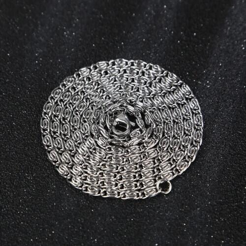 Never Fade collier de chaine 2.5mm Stainless Steel Chain Necklace Waterproof Men Women Link Chain Gift Jewelry 24 inch