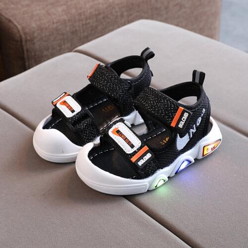 Disney Baby childrens sandals, the new summer 2021 baotou sandals toddler shoes private beach