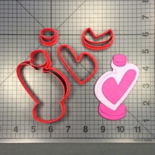 Broken Heart Blood Bag Love Potion Fondant Cupcake Top Cookie Cutter Custom Made Food Grade 3D Printed