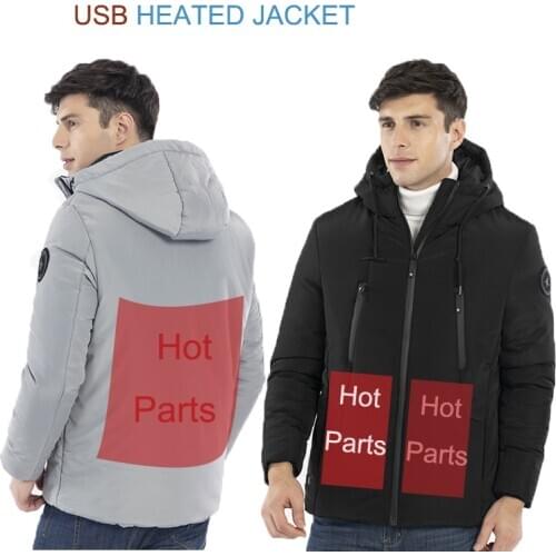 Couples Usb Charging Sale Warm Coat Mens Heating Jacket Windproof Winter Camping Hiking Heated Jacket Intelligent Thermal Vest
