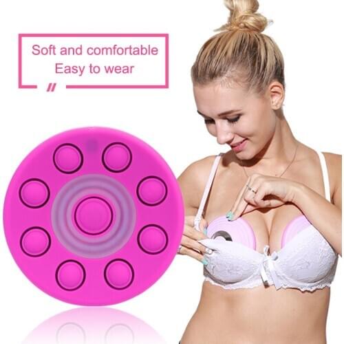 Plump Breast Enlarge Device Increase Elasticity Moisturizing Skin Chest Nursing Pink Silica Gel Fashion Beauty Breast Massager