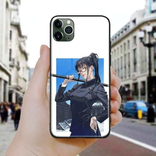 Jujutsu kaisen maki zenin manga Silicone Glass Phone Case Cover Shell For iPhone SE 6 6s 7 8 Plus X XR XS 11 12 Mini Pro Max
