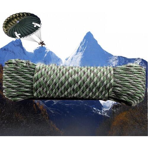 9-core Umbrella Rope Outdoor Climbing Life-saving Auxiliary Rope Support Rescue Lost Rope Equipment Safety 31M Clothesline