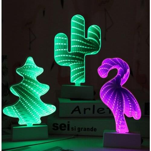 LED Unicorn Flamingo Cartoon USB/battery Power Light Table Lamp for Wedding Kids Room Decoration Birthday Baby Shower Party