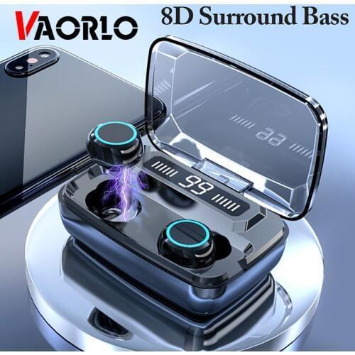 TWS Wireless Headphone Noise Cancel Sport Binaural Call 5.0 Bluetooth Earphone Earbuds With LED Digital Display Smart Touch HIFI