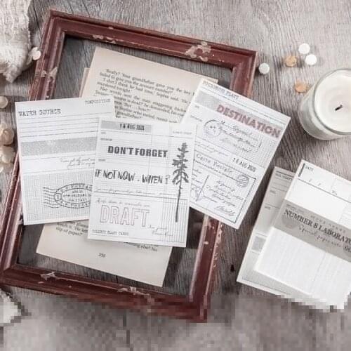 Vintage INS Grid Collage Material Background Paper Junk Journal Diary Planner Scrapbooking Decorative Stickers DIY Craft Paper