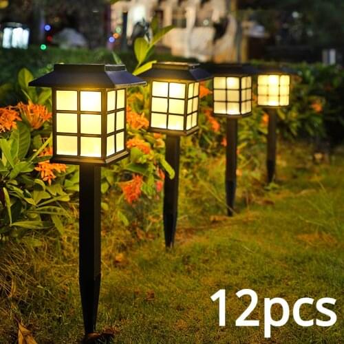 Solar LED Lights Outdoor Waterproof Landscape Lighting Solar Lights Garden Lights for Pathway Walkway Driveway Yard Lawn