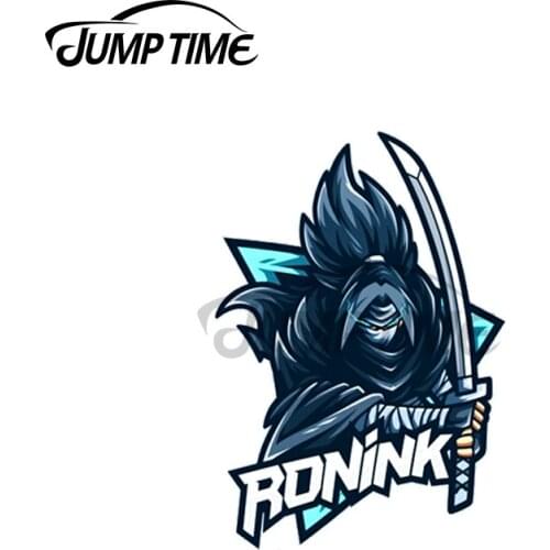 Jump Time 13 x 12cm For RoninK Stream Logo Creative Car Sticker Bumper Window Decal Suitable for All Types of Vehicles