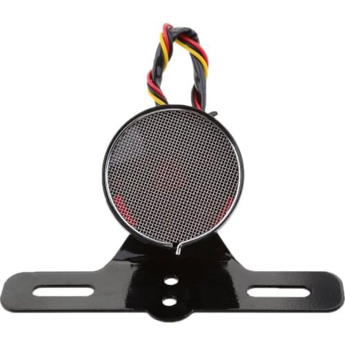 Tail Brake Light License Plate Bracket Side Mount For Harley Bobber Chopper