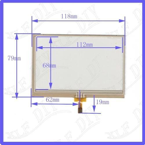 ZhiYuSun 5inch 118*79 4 wires GPS TOUCH SCREEN touch panel width 79mm length118mm this is compatible 151223