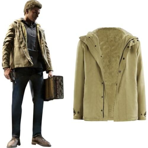 Evil Village- Ethan Winters Coat Cosplay Costume Outfits Halloween Carnival Suit